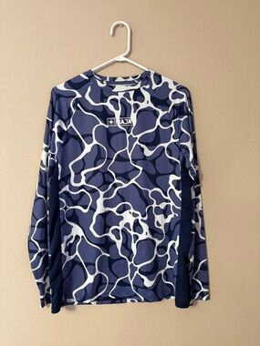 Maja Aquadrip Performance LS Shirt - Blue Camo UV Protection